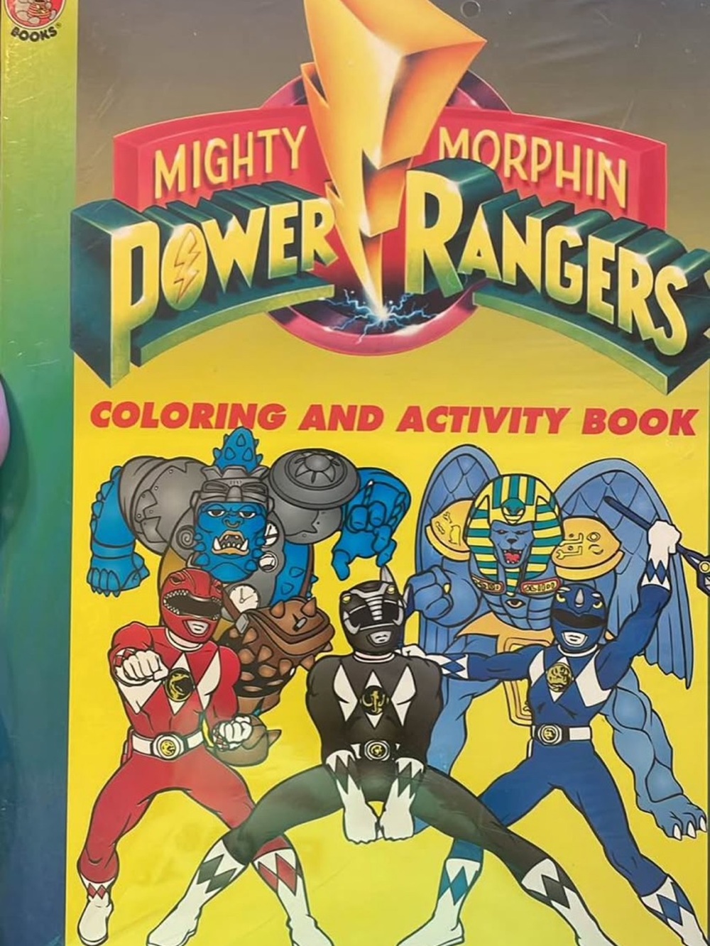 Mighty Morphin Power Rangers Coloring & Activity Book - Yellow Cover
